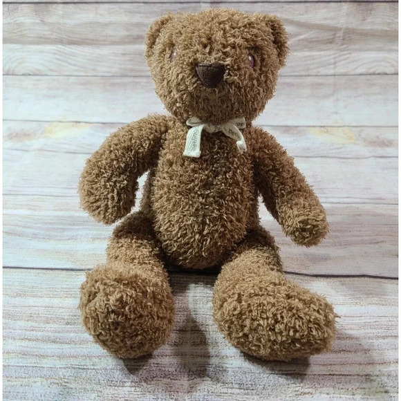 Berlingot Plush DouDou Teddy Bear Stuffed Animal Brown Fuzzy Soft 10" - Picture 1 of 4